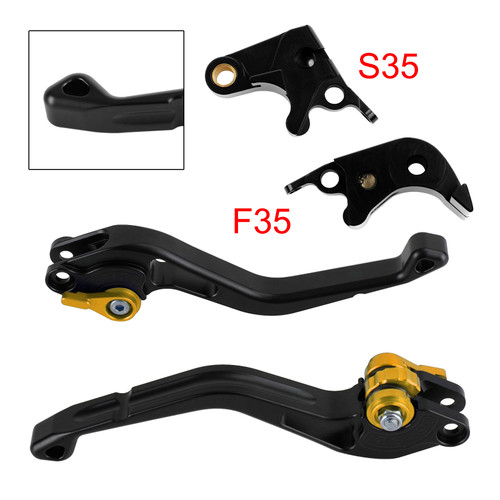NEW Short Clutch Brake Lever fit for Suzuki GSXR600 06-10 GSXR1000 05-06 Gold