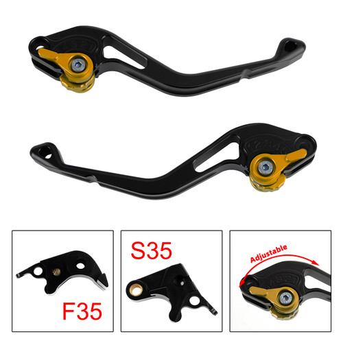 NEW Short Clutch Brake Lever fit for Suzuki GSXR600 06-10 GSXR1000 05-06 Gold