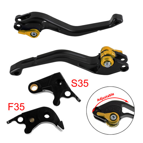 NEW Short Clutch Brake Lever fit for Suzuki GSXR600 06-10 GSXR1000 05-06 Gold
