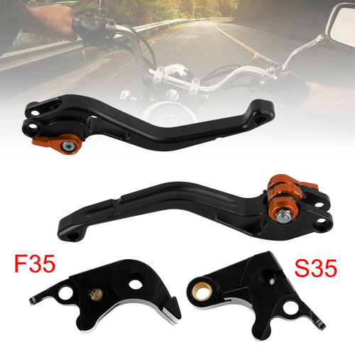 NEW Short Clutch Brake Lever fit for Suzuki GSXR600 06-10 GSXR1000 05-06 Orange