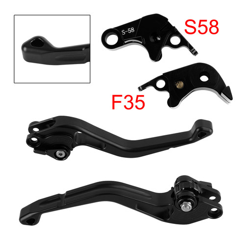 NEW Short Clutch Brake Lever fit for Suzuki GSXR60006-10 GSX-S1000/F 2015 Black