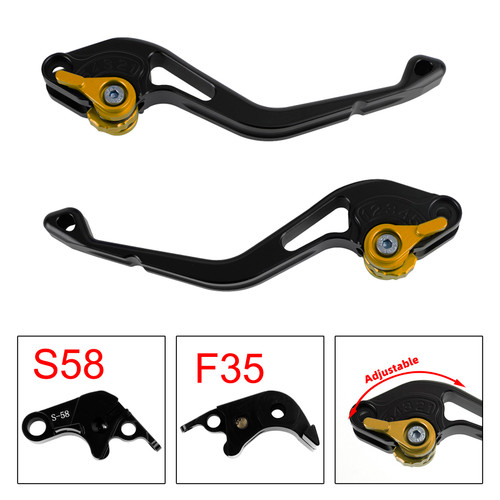 NEW Short Clutch Brake Lever fit for Suzuki GSXR60006-10 GSX-S1000/F 2015 Gold