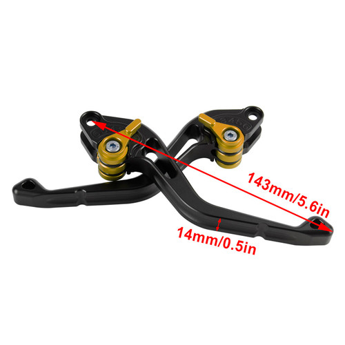 NEW Short Clutch Brake Lever fit for Suzuki GSXR60006-10 GSX-S1000/F 2015 Gold