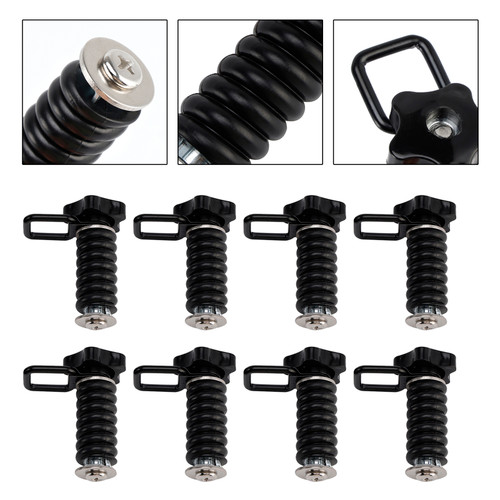 8X Tie Down Anchors Flexible Loop Lock & Ride For Polaris Rzr Sportsman 13-25