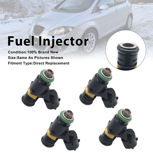 4Pcs Fuel Injector For Seat Altea For Skoda Fabia I 2006-2007 036906031AG