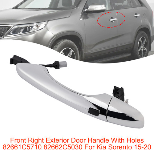Front Right Exterior Door Handle With Holes 82661C5710 For Kia Sorento 15-20