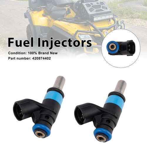 2PC 420874402 Fuel Injectors For Can-Am Outlander MAX 800 2006-2008
