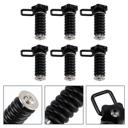 6X Tie Down Anchors Flexible Loop Lock & Ride For Polaris Rzr Sportsman 13-25