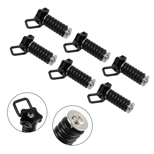 6X Tie Down Anchors Flexible Loop Lock & Ride For Polaris Rzr Sportsman 13-25