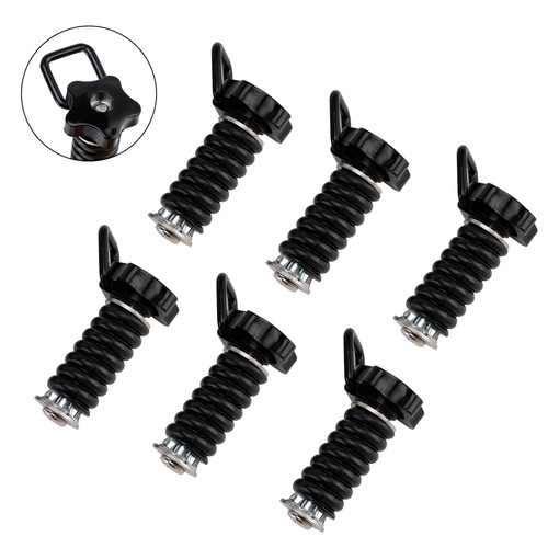 6X Tie Down Anchors Flexible Loop Lock & Ride For Polaris Rzr Sportsman 13-25