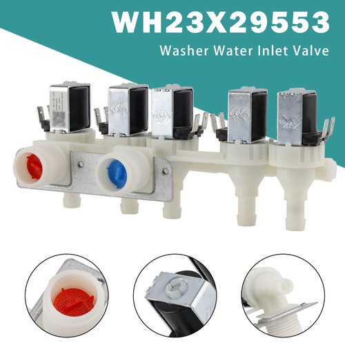 WH23X29553 Washer Water Solenoid Valve For GE Washing Machine