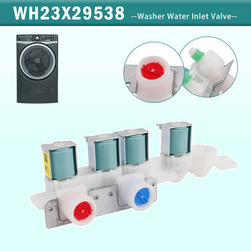 WH23X29538 Washer Water Solenoid Valve For GE Washing Machine