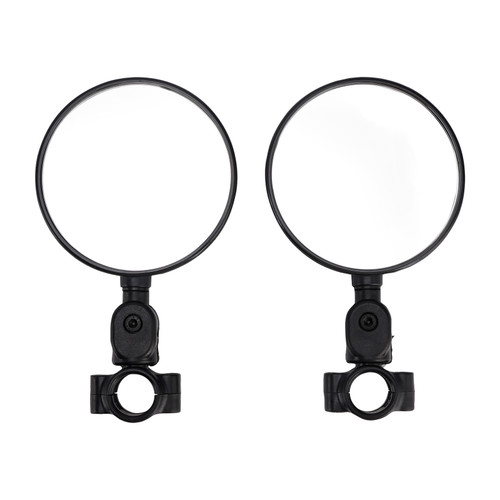 Black Adjustable Handlebar Mirror Folding Mirrors For 22-24 mm Enduro Handle bar