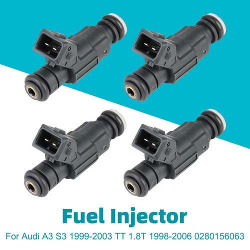4Pcs Fuel Injector For Audi A3 S3 1999-2003 TT 1.8T 1998-2006 0280156063
