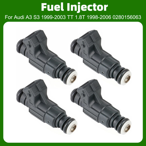 4Pcs Fuel Injector For Audi A3 S3 1999-2003 TT 1.8T 1998-2006 0280156063
