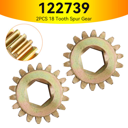 2PCS 122739 18 Tooth Spur Gear 12 DP/14.5 PA for Lippert RV Slide Out