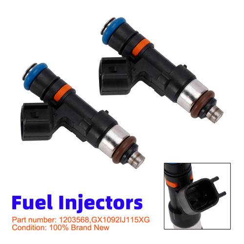 2PC Fuel Injectors 1203568 For Polaris Sportsman Scrambler 850 1000