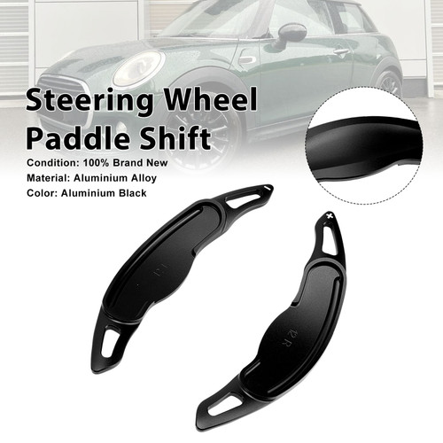 Steering Wheel Paddle Shifter For Mini F54 F55 F56 F57 Aluminium Black