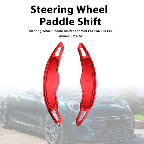 Steering Wheel Paddle Shifter For Mini F54 F55 F56 F57 Aluminium Red