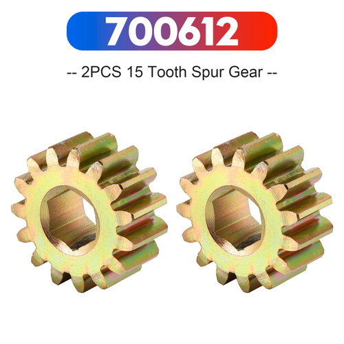 2PCS 700612 15 Tooth Spur Gear 10 DP/20 PA for Lippert RV Slide Out Systems