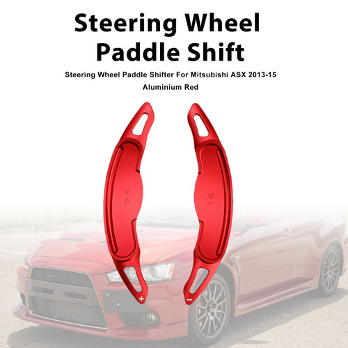 Steering Wheel Paddle Shifter For Mitsubishi ASX 2013-15 Aluminium Red