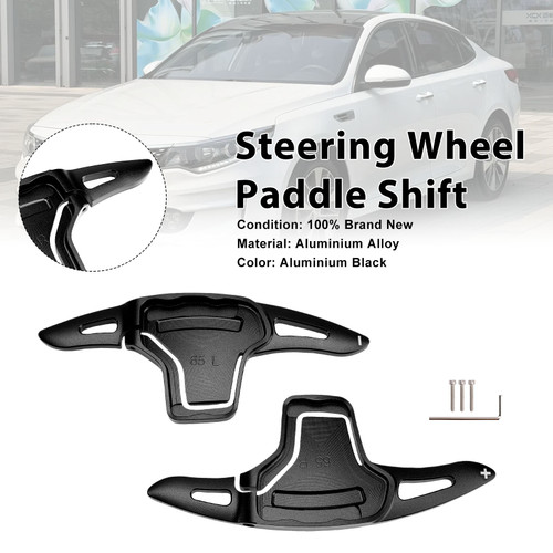 Steering Wheel Paddle Shifter For Kia K5 2016-2019 Aluminium Black