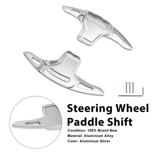 Steering Wheel Paddle Shifter For Kia K5 2016-2019 Aluminium Silver