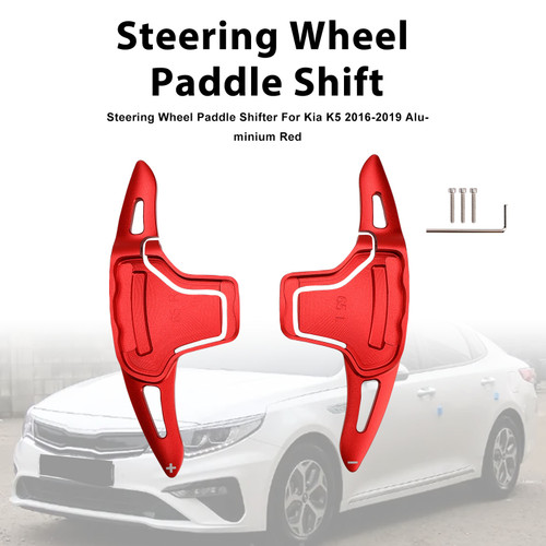 Steering Wheel Paddle Shifter For Kia K5 2016-2019 Aluminium Red
