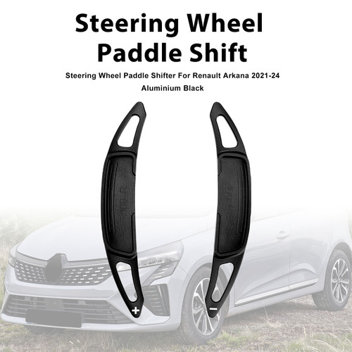 Steering Wheel Paddle Shifter For Renault Arkana 2021-24 Aluminium Black