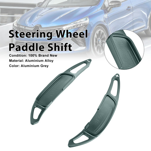 Steering Wheel Paddle Shifter For Renault Arkana 2021-24 Aluminium Grey