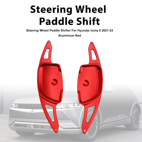 Steering Wheel Paddle Shifter For Hyundai Ioniq 5 2021-23 Aluminium Red