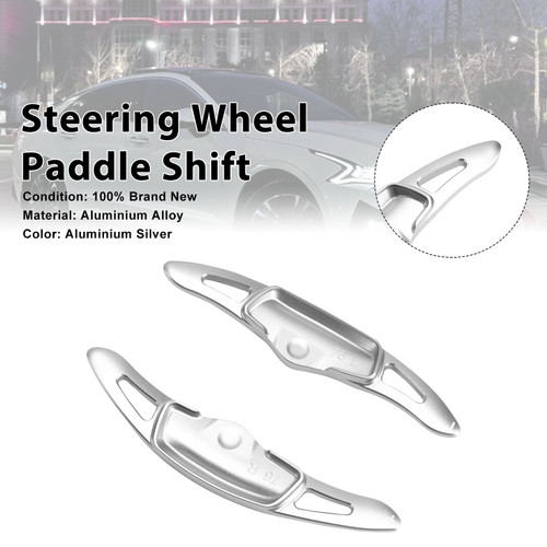 Steering Wheel Paddle Shifter For Kia K9 2020-2024 Aluminium Silver