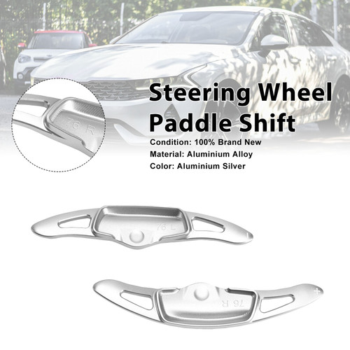 Steering Wheel Paddle Shifter For Kia K9 2020-2024 Aluminium Silver
