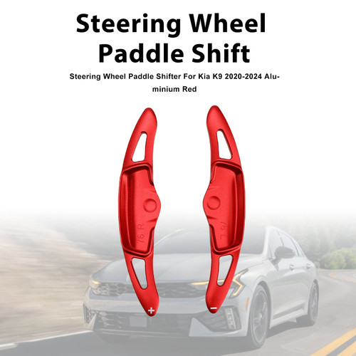 Steering Wheel Paddle Shifter For Kia K9 2020-2024 Aluminium Red