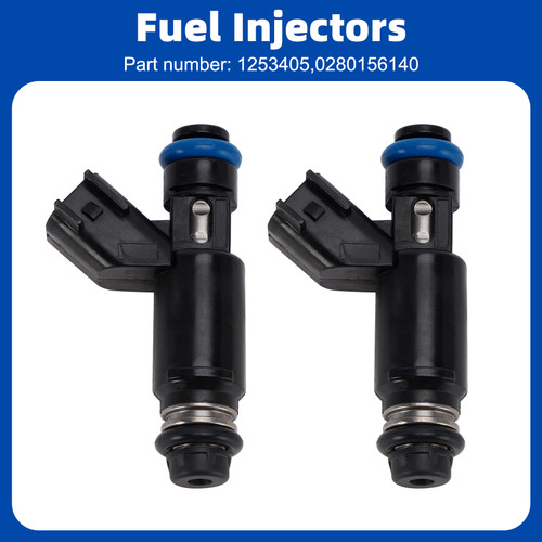 2PC Fuel Injectors 1253405 0280156140 For Victory Motorcycles 2003-2007
