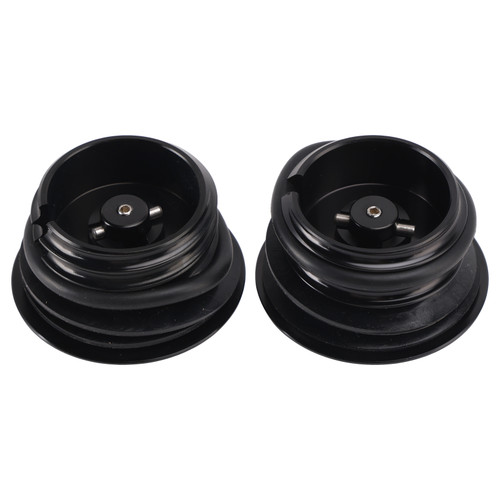 Black Pop-Up Gas Cap Set Vented For Softail Dyna Road King FXR 1982-2010