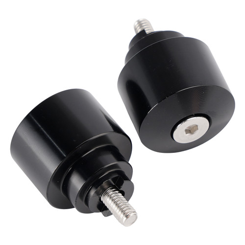Black Handlebar End Weight Balancer Pair For Honda CBR CB VFR CTX GL NX VT XL