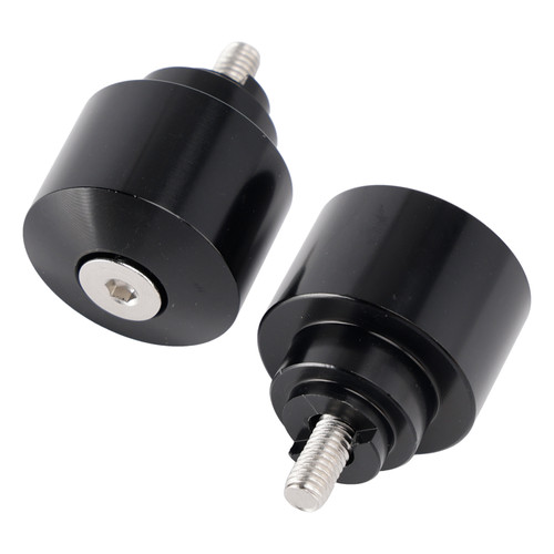 Black Handlebar End Weight Balancer Pair For Honda CBR CB VFR CTX GL NX VT XL