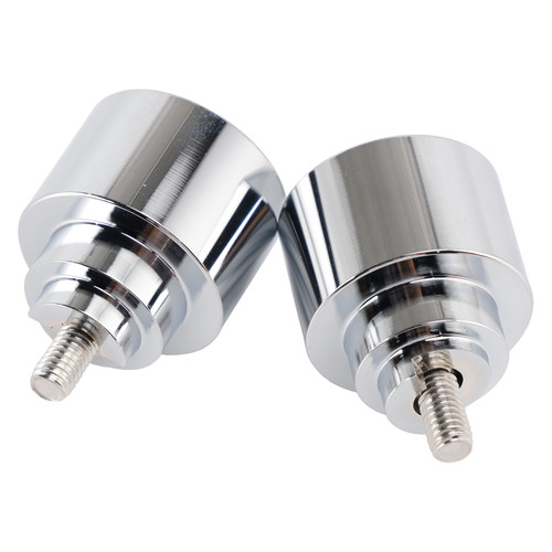 Silver Handlebar End Weight Balancer Pair For Honda CBR CB VFR CTX GL NX VT XL