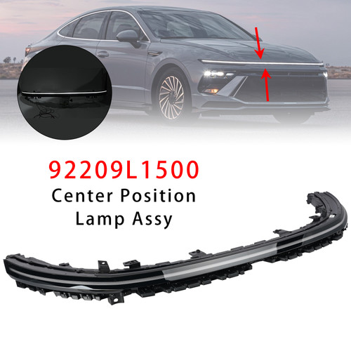 Center Lamp Light Bar LED DRL W/O Sequential Turn Signal For Sonata 2024-2026