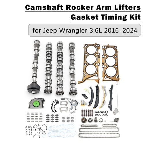 Camshaft Rocker Arm Lifters Gasket Timing Kit for Jeep Wrangler 3.6L 2016-2024