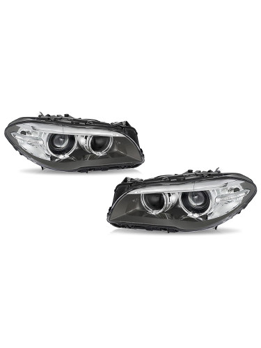 Front Left+Right HID Xenon Headlight W/o AFS For BMW 5Series 528i 535i 2014-2017