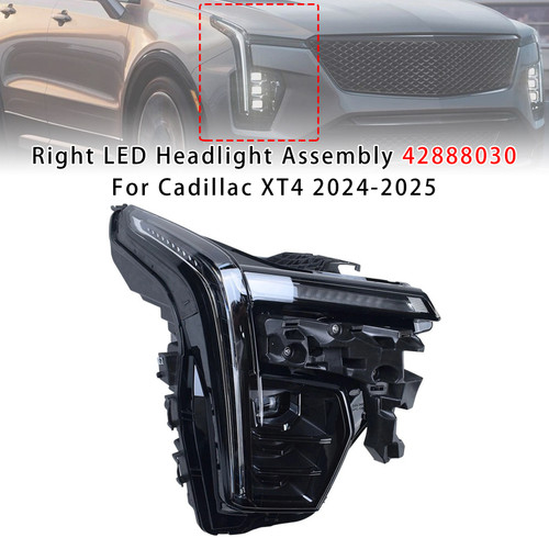 Right LED Headlight Assembly 42888030 For Cadillac XT4 2024-2025
