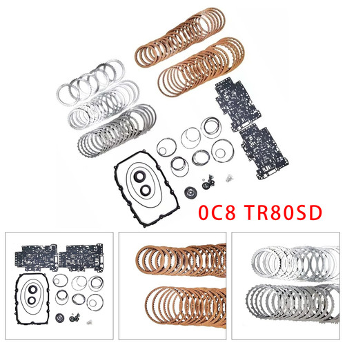 0C8 TR80SD Transmission Master Rebuild Kit Overhaul For AUDI Q7 3.0L 4.2L 09-14