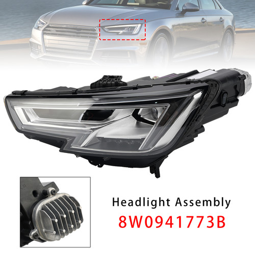 LED Left Headlight 8W0941773B For Audi A4 B9 2015-2018