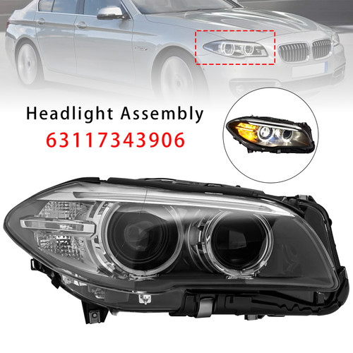 Front Right HID Xenon Headlight W/o AFS For BMW 5Series 528i 535i 2014-2017