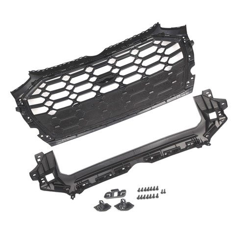 RSQ5 Style Front Honeycomb Mesh Grille Grill Fit Audi Q5 SQ5 2021-2025
