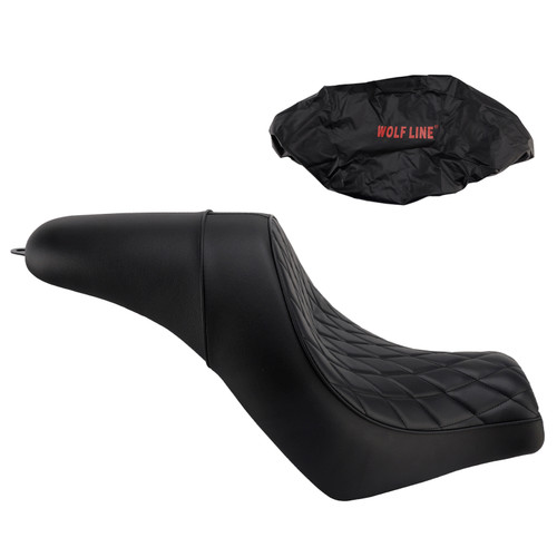 Front Raider Seat Driver Cushion Pu Fit Black For Kawasaki Vulcan S En650 15-25