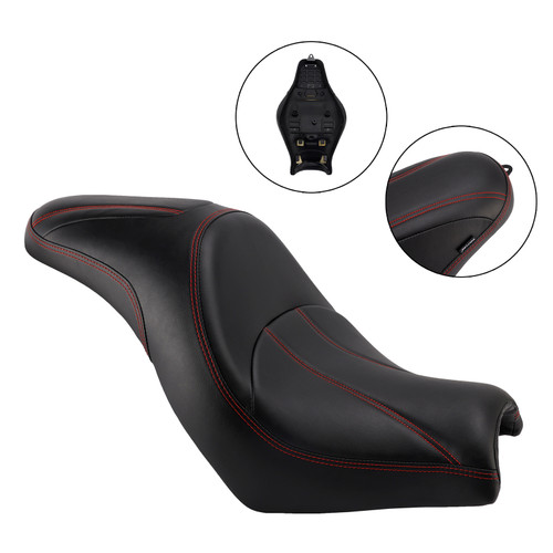 Front Raider Seat Driver Cushion Pu Fit Red For Kawasaki Vulcan S En650 15-25