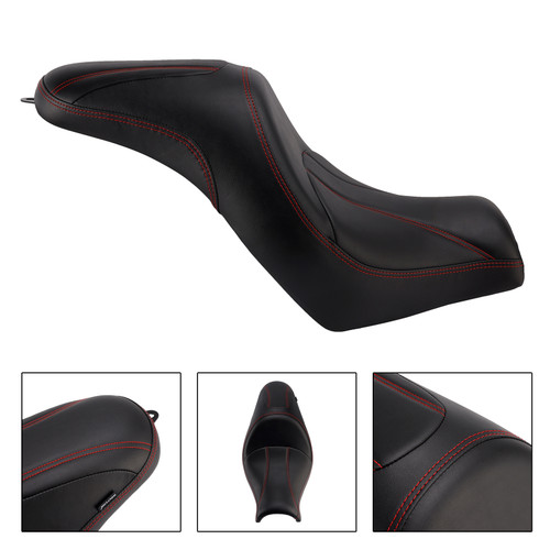 Front Raider Seat Driver Cushion Pu Fit Red For Kawasaki Vulcan S En650 15-25